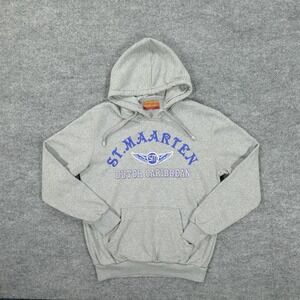 St Maarten Hoodie Mens Large Dutch Caribbean Pullover Sweatshirt Wings Graphic